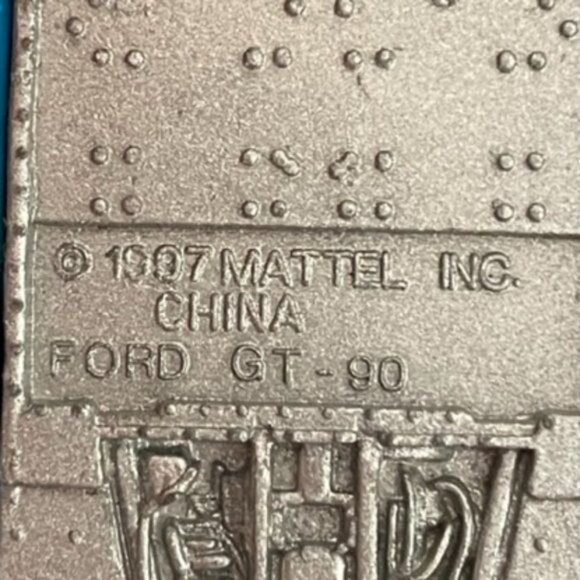 Hot Wheels 1997 Mattel Ford GT90 Blue Efx Recovery Team Die Cast Car Collectible - Picture 2 of 6